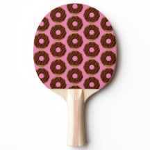 Chocolade Donuts Ping Pong Paddle