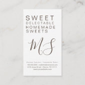 Chocolade Donuts Sprinkle Sweets Baking Visitekaartje (Achterkant)