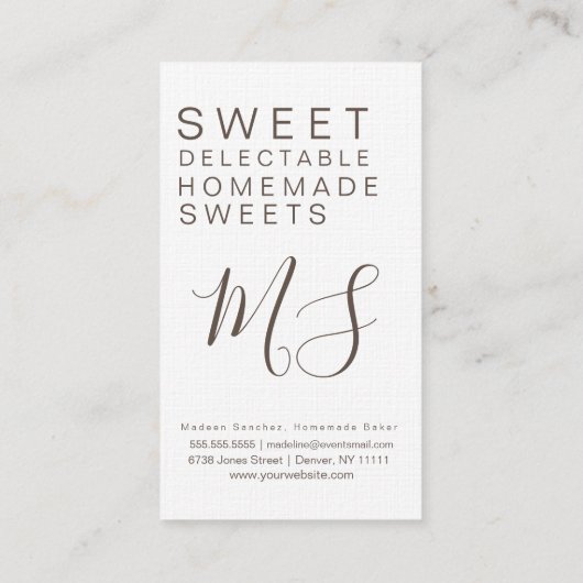 Chocolade Donuts Sprinkle Sweets Baking Visitekaartje (Achterkant)