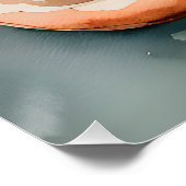 Chocolade Donuts Waterverf Perfect Poster (Hoek)