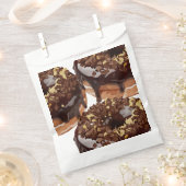 Chocolade donuts zijn heerlijk. bedankzakje (Geknipt)