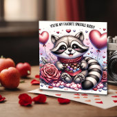 Chocolade Doos Knuffel Wasbeer Valentijnkaart Feestdagenkaart