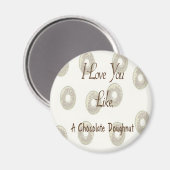 Chocolade Doughnut Magneet (Voorkant / Achterkant)