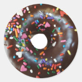 Chocolade Doughnut Stickers Chocolade (Voorkant)