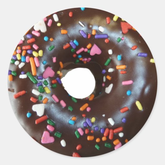 Chocolade Doughnut Stickers Chocolade (Voorkant)