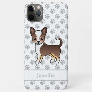 Chocolade Driekleurige Gladde Vacht Chihuahua & Na Case-Mate iPhone Case