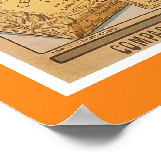 Chocolade ~  Drink met warme chocolade en Poster (Hoek)