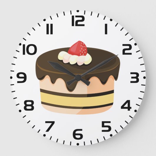 Chocolade Drip Cake met Aardbei Grote Klok (Voorkant)