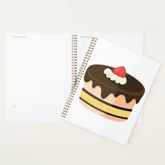 Chocolade Drip Cake met Aardbei Planner (Display)