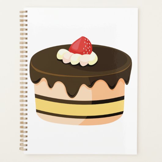 Chocolade Drip Cake met Aardbei Planner (Voorkant)