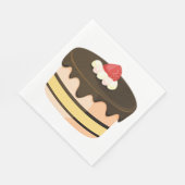 Chocolade Drip Cake met Aardbei Servet (Hoek)