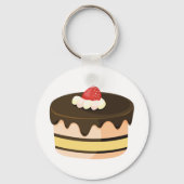 Chocolade Drip Cake met Aardbei Sleutelhanger (Achterkant)
