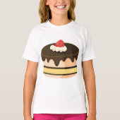 Chocolade Drip Cake met Aardbei T-shirt (Voorkant)