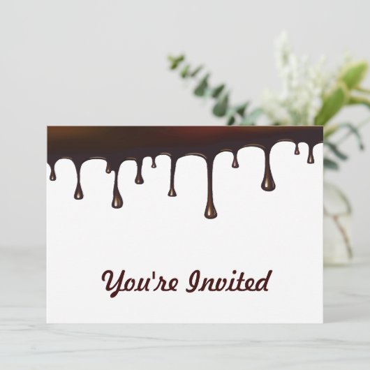 Chocolade Drip set Kaart (Staand voorkant)