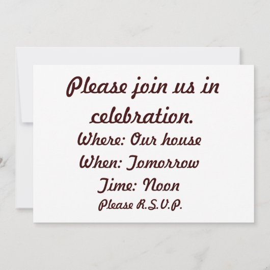 Chocolade Drip set Kaart (Achterkant)