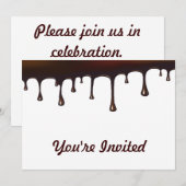 Chocolade Drip set Kaart (Voorkant / Achterkant)