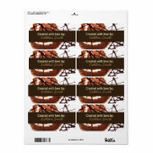 Chocolade Droom Recept/Goodies Label (Full Sheet)