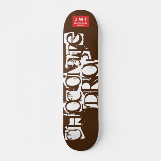 CHOCOLADE DROP Skateboard, 7¾" Deck Persoonlijk Skateboard (Voorkant)