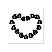 Chocolade druppels Snoep Hartwriekjes Valentijnsda Rubberstempel (Afrduk)