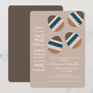 Chocolade Easter Earth Tone Party Kaart