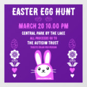 Chocolade Easter Egg Hunt Raamsticker (Vel)