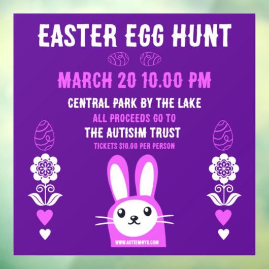 Chocolade Easter Egg Hunt Raamsticker (Vel 3)