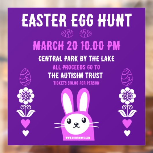 Chocolade Easter Egg Hunt Raamsticker (Vel 2)