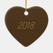 Chocolade Eclair French Bakery Dessert Pastry Keramisch Ornament (Achterkant)