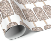 Chocolade Eclair Ice Cream Bars Poppen Popsicles Cadeaupapier (Rol Hoek)