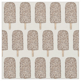Chocolade Eclair Ice Cream Pop Popsicles Fabric Stof
