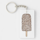 Chocolade Eclair Ice Cream Pop Populaire Sleutelha Sleutelhanger (Voorkant)