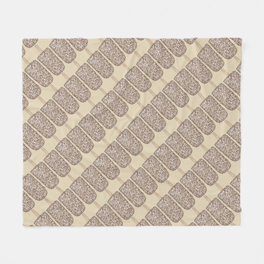 Chocolade Eclair Ice Cream Popsicle Blanklet Fleece Deken (Voorkant (Horizontaal))
