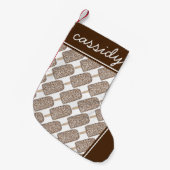 Chocolade Eclair Ice Cream Popsicle Junk Food Kleine Kerstsok (Voorkant (Hangend))