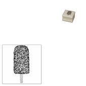 Chocolade Eclair Ice Cream Popsicle Pop Stamp Rubberstempel (Gestempeld)