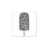 Chocolade Eclair Ice Cream Popsicle Pop Stamp Rubberstempel (Afrduk)