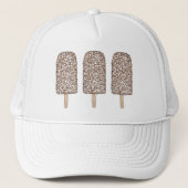 Chocolade Eclair Ice Cream Popsicles Foodie Trucker Pet (Voorkant)