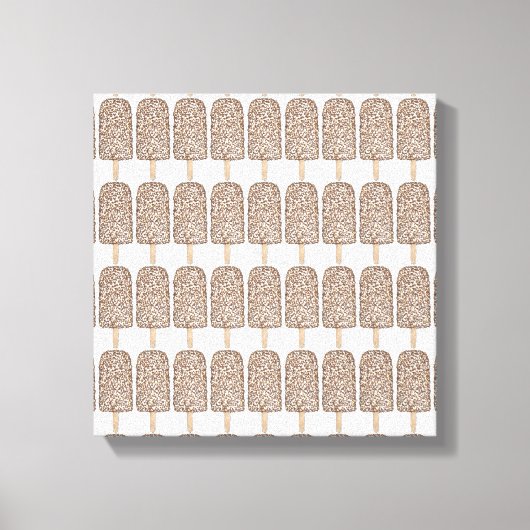 Chocolade Eclair Ice Cream Popsicles Popsicles Kun Canvas Afdruk (Voorkant)