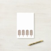 Chocolade Eclair Ice Cream Popsicles post-it Post-it® Notes (Op bureau)