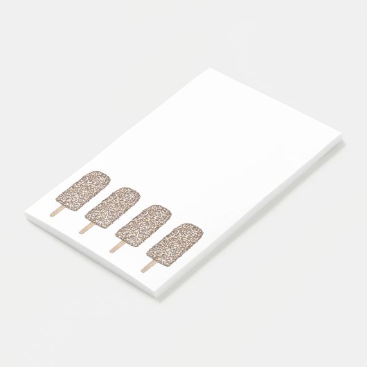 Chocolade Eclair Ice Cream Popsicles post-it Post-it® Notes (Schuin)