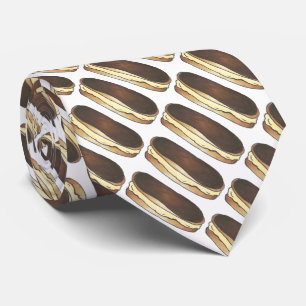 Chocolade Eclair Pastry-dessert Foodie-Stropdas Stropdas