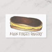 Chocolade Eclair Pastry, gebrand door bakkerij Che Visitekaartje (Voorkant)