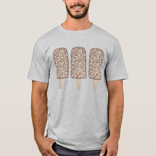 Chocolade Eclair Popsicles Tee Shirt (Voorkant)