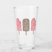 Chocolade Eclair Strawberry Shortcake Popsicles Glas (Voorkant)
