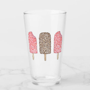 Chocolade Eclair Strawberry Shortcake Popsicles Glas