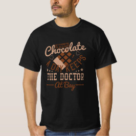 Chocolade - een beetje chocolade per dag t-shirt