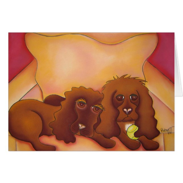 Chocolade een kleur die vaak in Cockerspanielen wo (Voorkant Horizontaal)