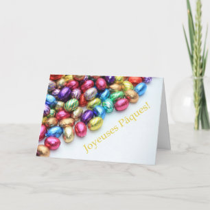 chocolade - eieren - franse griep feestdagen kaart