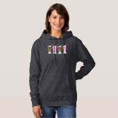 Chocolade- en aardbeienmilkshakes hoodie (Voorkant volledig)