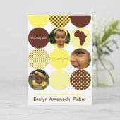 Chocolade en Banaan Cirkels Aankondiging (Staand voorkant)