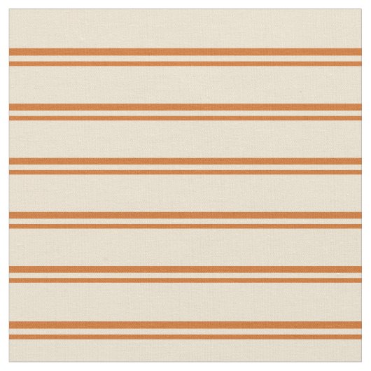 Chocolade en Beige Patroon Stof (Close Up)